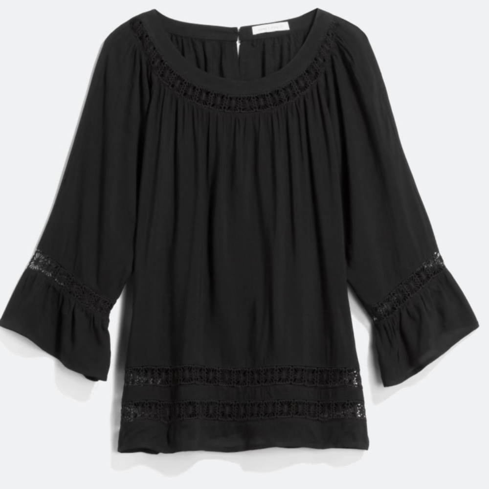 Honey Punch Laona Lace Detail Top